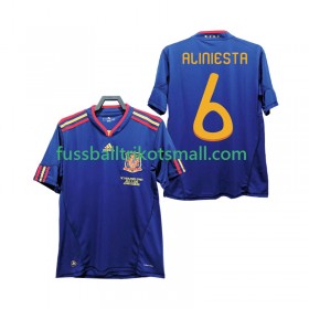 Fußballtrikots Spanien Andres Iniesta 6 2010 Retro Kurzarm Auswärts-trikot kaufen